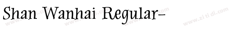 Shan Wanhai Regular字体转换